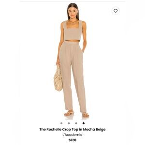 Mocha beige linen set by L’academie